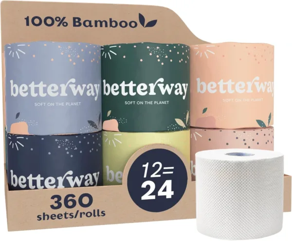 betterway bamboo toilet paper 3 ply – ultra soft, sustainable comfort for a greener home