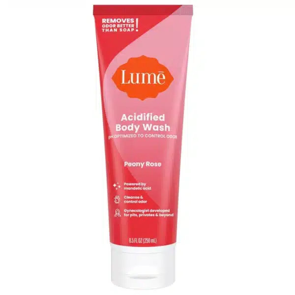 Lume Acidified Body Wash – natural, pH-balanced body wash for sensitive skin, providing long-lasting odor protection with refreshing, non-toxic ingredients.