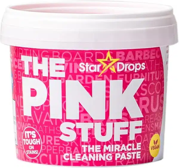 Stardrops The Pink Stuff Miracle Cleaning Paste – powerful all-purpose cleaner for tough stains, grease removal, and eco-friendly home cleaning solutions.